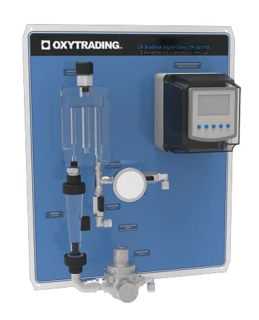 Ozone dissolved meter for water treatment and control