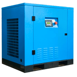 three-phase screw compressor designed to provide compressed air to a 7.2 m³/h PSA. It is intended for use with ozone generators up to 1 KgO₃/h.