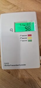 Ozone leak detector and automatic ozone generator safety system
